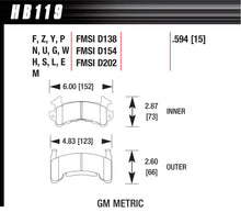 Load image into Gallery viewer, HAWK BRAKE HB119F594 Performance Street Brake Pads (4)
