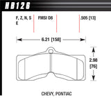 HAWK BRAKE HB126Z505 Performance Street Brake Pads (4)