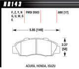 HAWK BRAKE HB143F680 Performance Street Brake Pads (4)