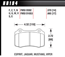 Load image into Gallery viewer, HAWK BRAKE HB194F570 Performance Street Brake Pads
