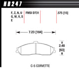 HAWK BRAKE HB247F575 Performance Street Brake Pads (4)