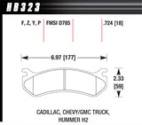 HAWK BRAKE HB323Z724 Performance Street Brake Pads (4)