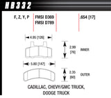 HAWK BRAKE HB332F654 Performance Street Brake Pads (4)