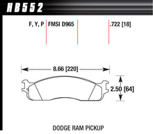 Load image into Gallery viewer, HAWK BRAKE HB552P722 Performance Street Brake Pad (4)
