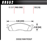 HAWK BRAKE HB552P722 Performance Street Brake Pad (4)