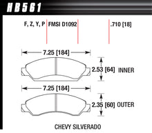 Load image into Gallery viewer, HAWK BRAKE HB561Y710 Performance Street Brake Pads (4)