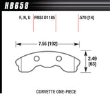 HAWK BRAKE HB658Z570 Performance Street Brake Pads (4)
