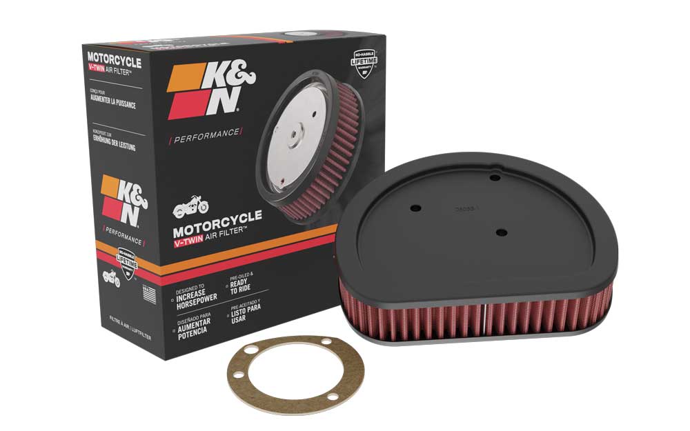 K&N HD-1499 Replacement Air Filter for Select Harley-Davidson FLHR Road King, Harley-Davidson FLHRC Road King Classic, Harley-Davidson FLHRCI Road King Classic, Harley-Davidson FLHRI Road King, Harley-Davidson FLHRS Road King Custom, Harley-Davidson