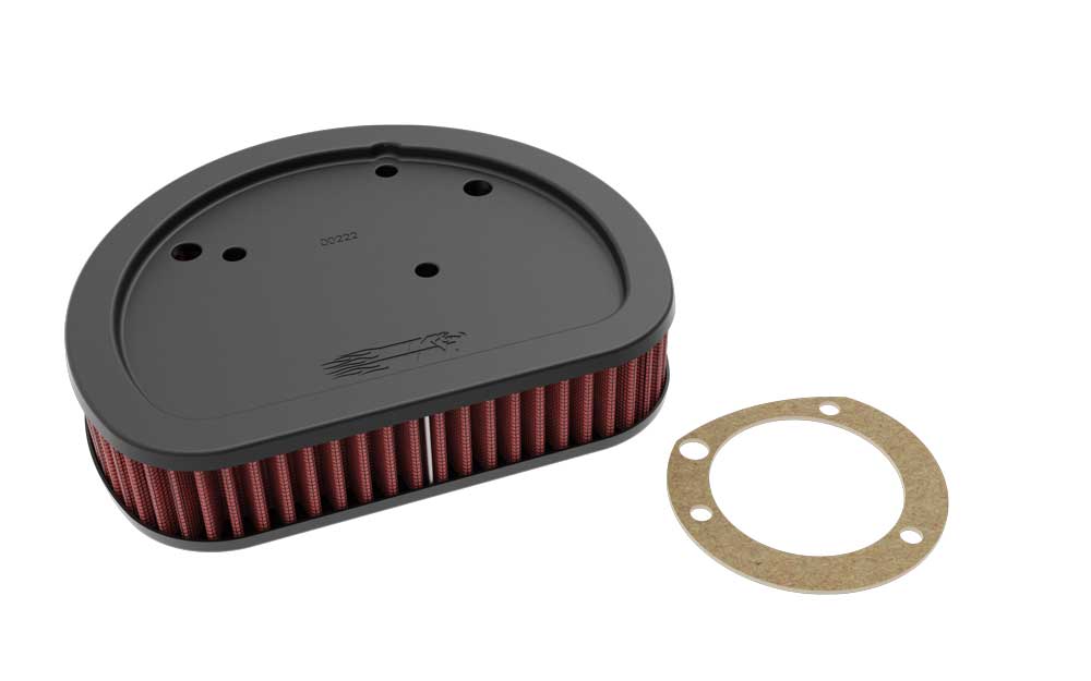 K&N HD-1611 Replacement Air Filter for Select Harley-Davidson FLS Softail Slim, Harley-Davidson FLSTSB Cross Bones, Harley-Davidson FXDB Street Bob, Harley-Davidson FXS Blackline