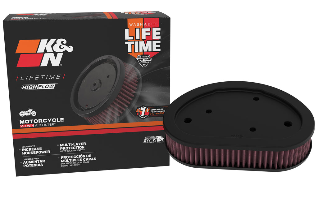 K&N HD-9608 Replacement Air Filter for Select Harley-Davidson FLD Switchback, Harley-Davidson FXD Dyna Super Glide, Harley-Davidson FXDB Street Bob, Harley-Davidson FXDC Super Glide Custom, Harley-Davidson FXDF Fat Bob, Harley-Davidson FXDL Dyna Low