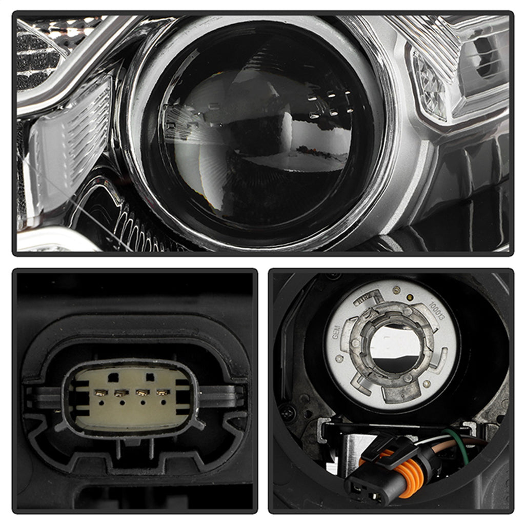Spyder Auto 9053054 Light Bar Projector Headlights for Select Jeep Grand Cherokee