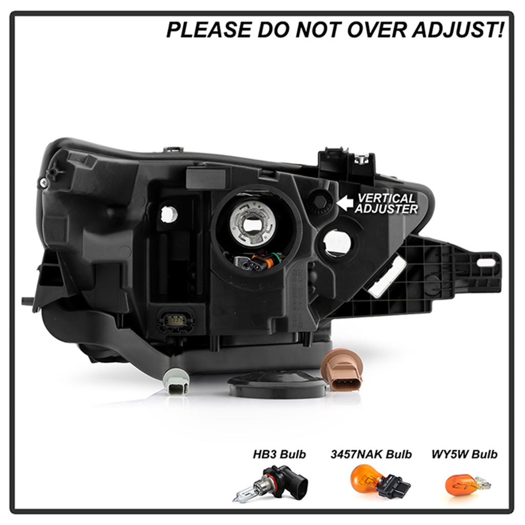 Spyder Auto 9053054 Light Bar Projector Headlights for Select Jeep Grand Cherokee