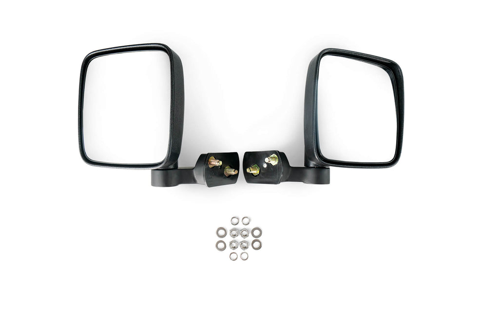 DV8 Offroad HDJL-01F Half Door with Aluminum Mesh; Front for Select Jeep Gladiator, Jeep Wrangler