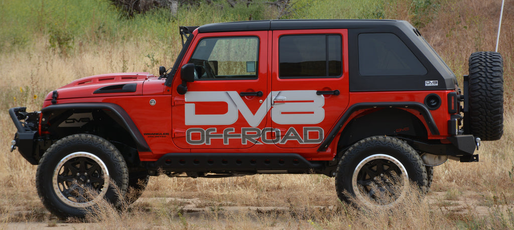 DV8 Offroad HDMB07-02 Hood; Heat Dispersion for Select Jeep Wrangler, Jeep Wrangler JK