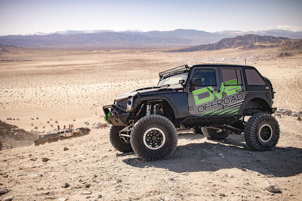 DV8 Offroad HDMB07-02 Hood; Heat Dispersion for Select Jeep Wrangler, Jeep Wrangler JK
