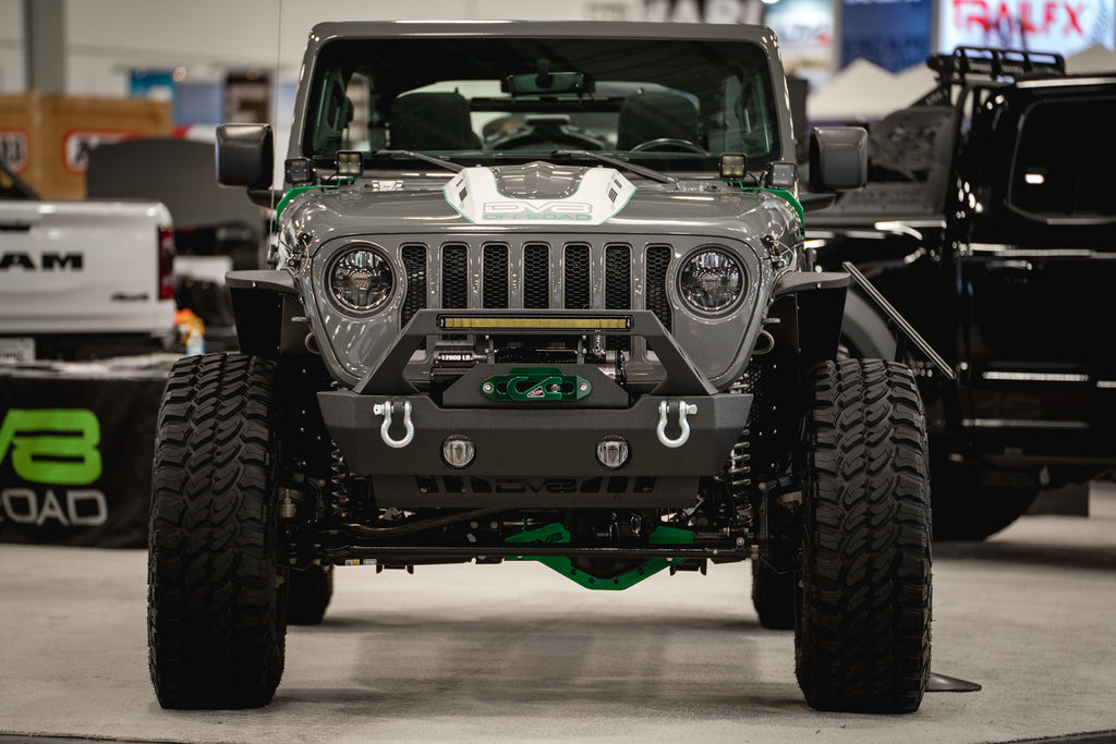 DV8 Offroad HDMBJL-01 Hood; Heat Dispersion for Select Jeep Gladiator, Jeep Wrangler