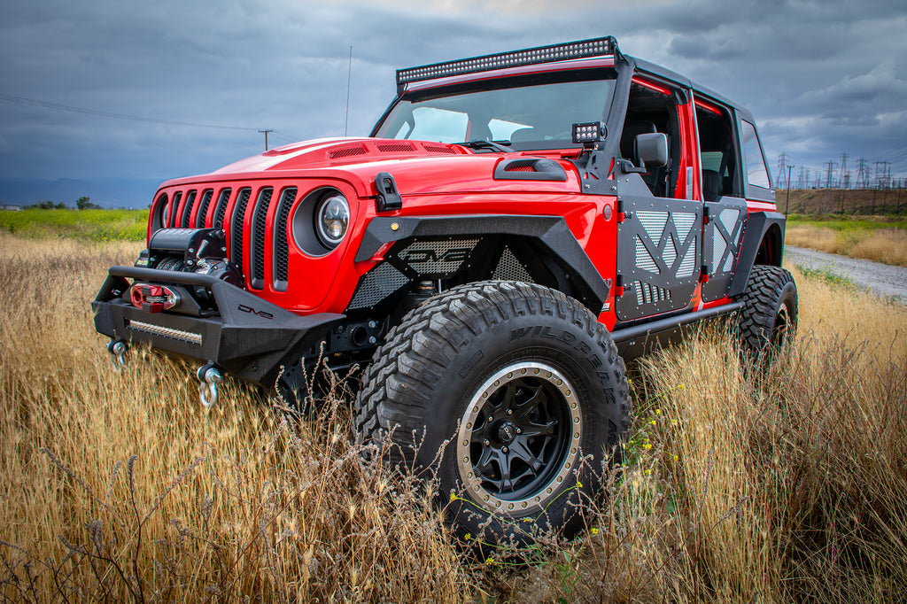 DV8 Offroad HDMBJL-01 Hood; Heat Dispersion for Select Jeep Gladiator, Jeep Wrangler