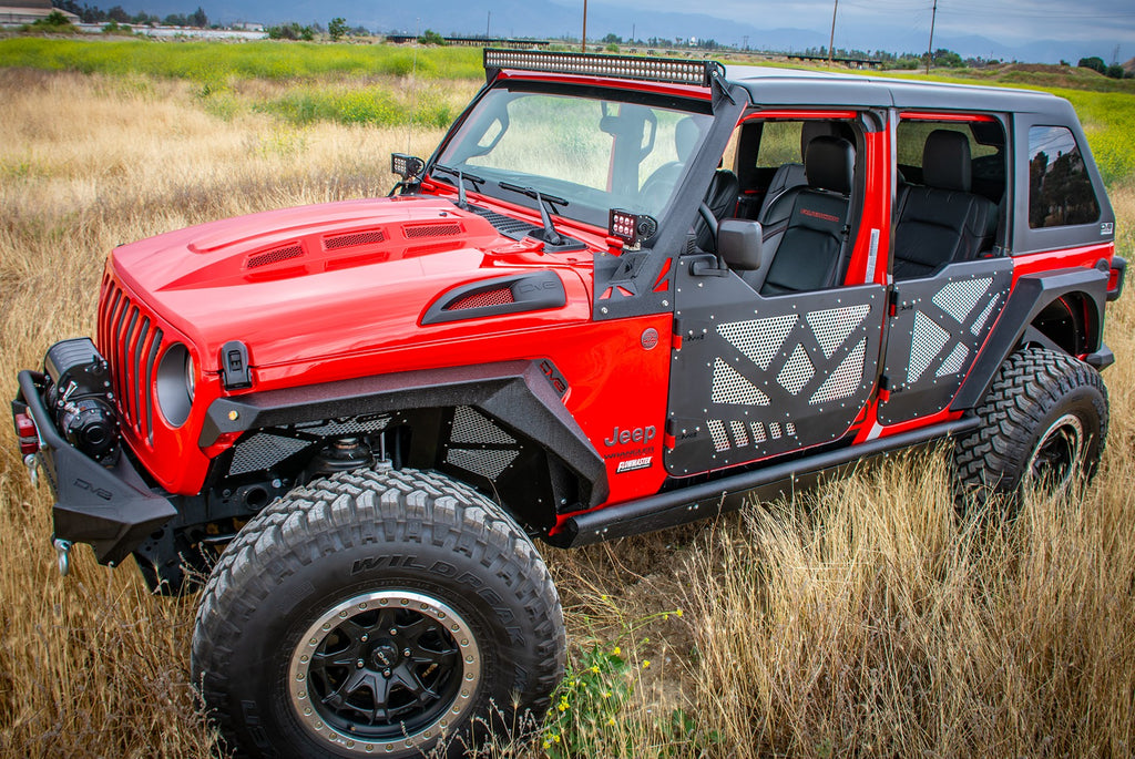 DV8 Offroad HDMBJL-01 Hood; Heat Dispersion for Select Jeep Gladiator, Jeep Wrangler