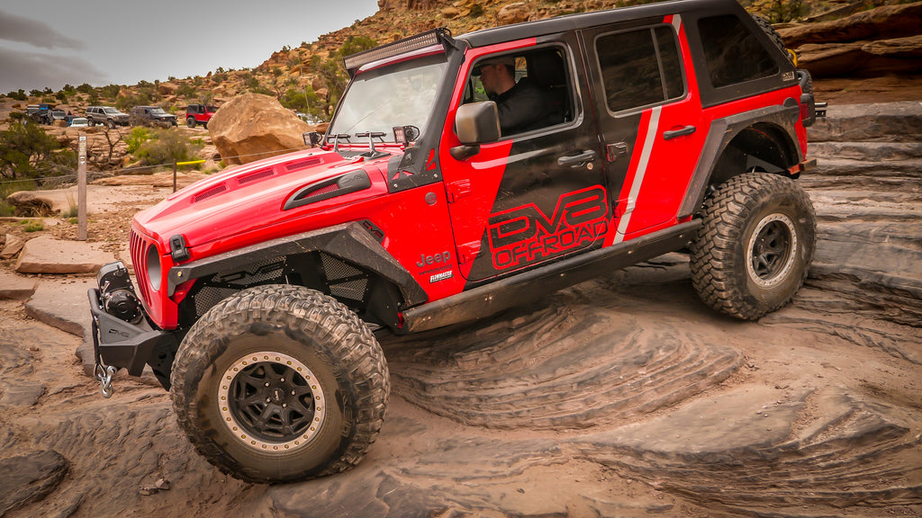 DV8 Offroad HDMBJL-01 Hood; Heat Dispersion for Select Jeep Gladiator, Jeep Wrangler