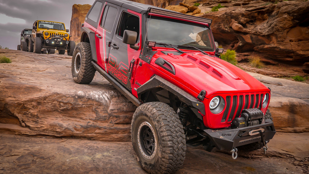 DV8 Offroad HDMBJL-01 Hood; Heat Dispersion for Select Jeep Gladiator, Jeep Wrangler