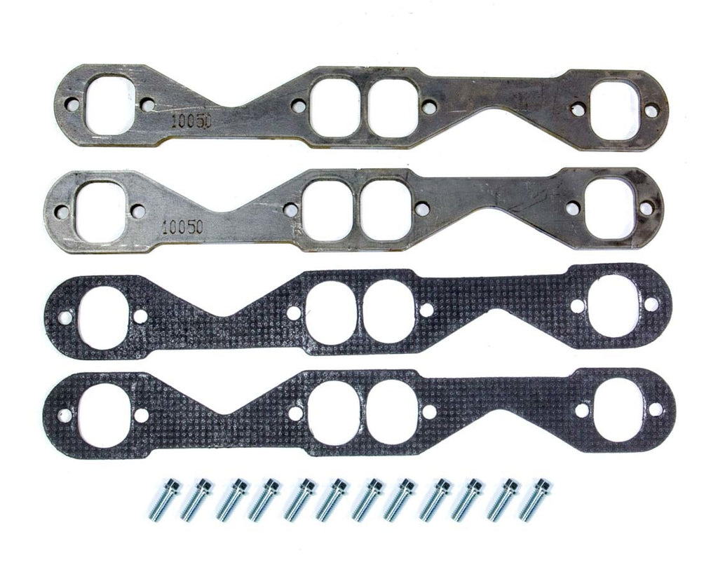 HEDMAN 10050 SB Chevy 1.75in Flanges Oval Port