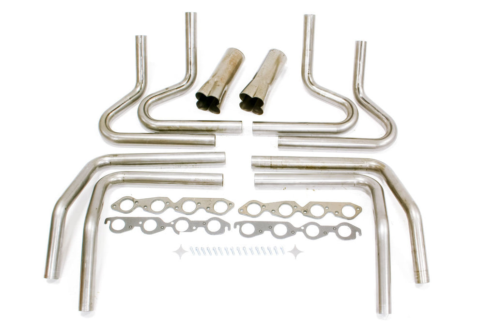 HEDMAN 65670 2-1/8in BBC Weld Up Kit- 4in Weld On Collector