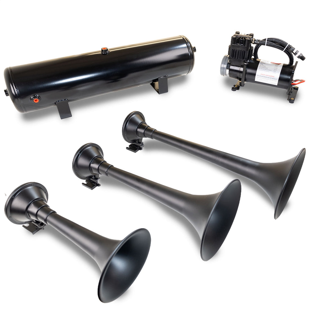 Kleinn Automotive Air Horns HK9 SLIMLINE Pro Blaster™ Triple Horn Kit