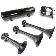 Load image into Gallery viewer, Kleinn Automotive Air Horns HK9 SLIMLINE Pro Blaster™ Triple Horn Kit