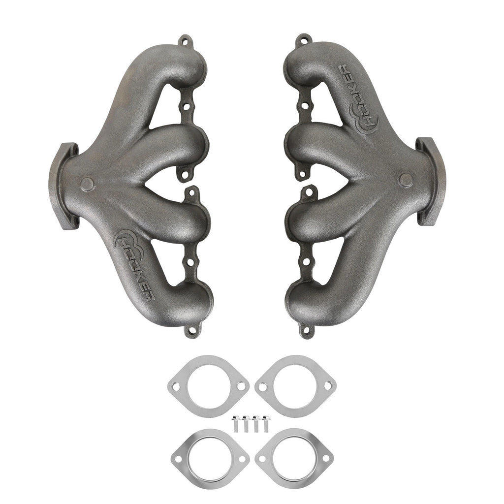 HOOKER 8504HKR Exhaust Manifold Set GM LS - Center Dump