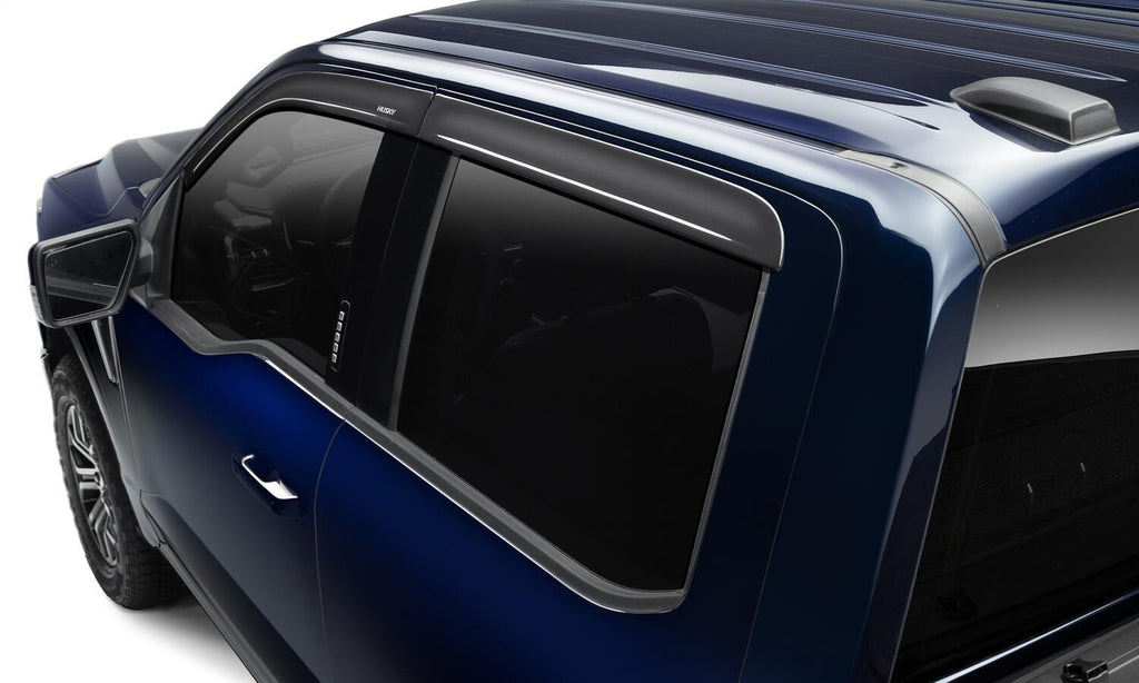 Husky Liners 2854037 Low Profile Ventvisor Deflector; Smoke; Outside Mount; 4 pc. for Select Nissan Frontier