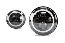 Load image into Gallery viewer, DV8 Offroad HL7JK-02 Projector Headlights; Halo for Select Jeep Wrangler, Jeep Wrangler JK