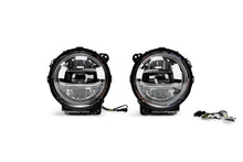 Load image into Gallery viewer, DV8 Offroad HLCJL-01 LED Headlights; Chrome for Select Jeep Gladiator, Jeep Wrangler