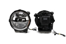 Load image into Gallery viewer, DV8 Offroad HLCJL-01 LED Headlights; Chrome for Select Jeep Gladiator, Jeep Wrangler