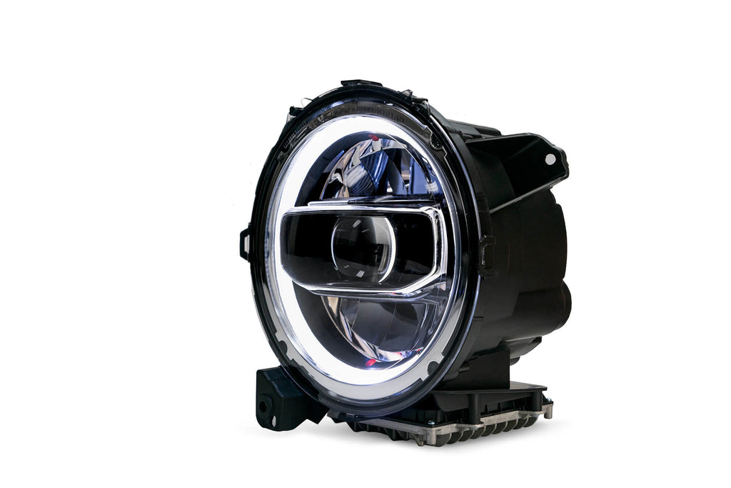 DV8 Offroad HLCJL-01 LED Headlights; Chrome for Select Jeep Gladiator, Jeep Wrangler