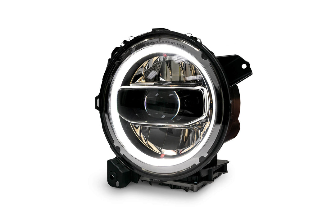 DV8 Offroad HLCJL-01 LED Headlights; Chrome for Select Jeep Gladiator, Jeep Wrangler