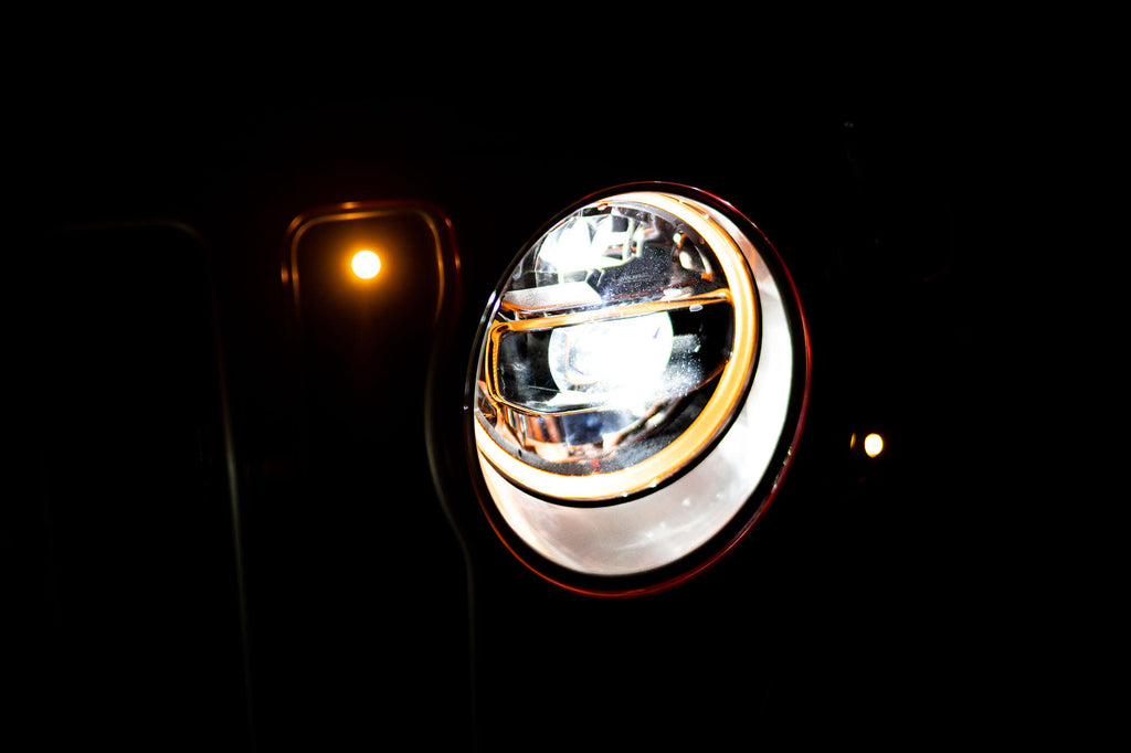 DV8 Offroad HLCJL-01 LED Headlights; Chrome for Select Jeep Gladiator, Jeep Wrangler