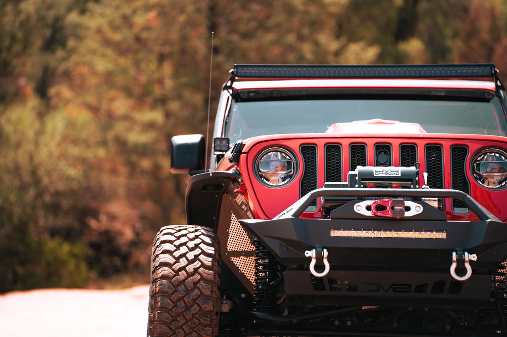 DV8 Offroad HLCJL-01 LED Headlights; Chrome for Select Jeep Gladiator, Jeep Wrangler
