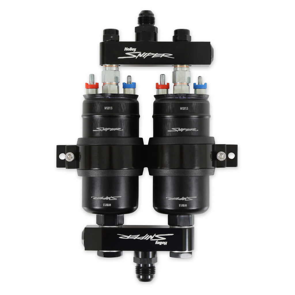 HOLLEY 12-270 Sniper 3.5 GPM Twin Fuel Pump w/Manifold Kit