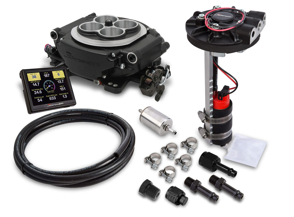 HOLLEY 550-511D Sniper EFI Master Kit - 4150 - Black Ceramic