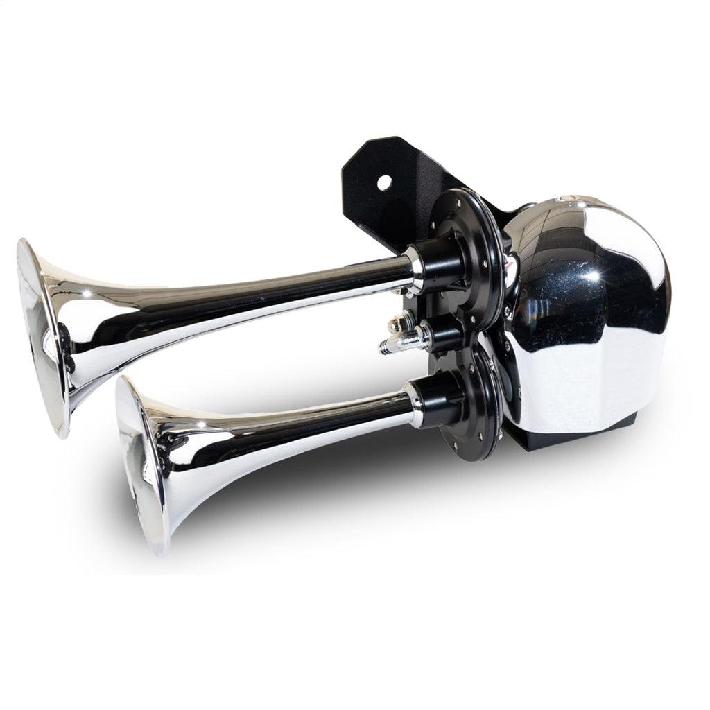 Kleinn Automotive Air Horns HOGKIT-1 Dual Horn Kit for Select Harley-Davidson ELW LiveWire, Harley-Davidson FLD Switchback, Harley-Davidson FLDE Deluxe 107, Harley-Davidson FLFB Fat Boy 107, Harley-Davidson FLFBS Fat Boy 114, Harley-Davidson FLH Electra