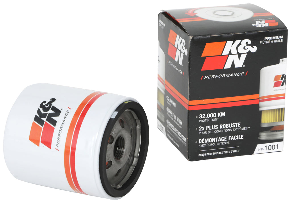 K&N HP-1001 Oil Filter for Select American Motors Concord, American Motors Eagle, American Motors Spirit, Asuna GT, Asuna SE, Buick Allure, Buick Century, Buick Electra, Buick Estate Wagon, Buick LaCrosse, Buick LeSabre, Buick Lucerne, Buick Park Avenue,