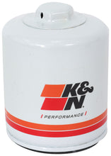 Load image into Gallery viewer, K&amp;N HP-1002 Oil Filter for Select Alfa Romeo 164, Asuna Sunrunner, Audi 5000, Audi Quattro, Audi A3, Audi A3 Sportback e-tron, Audi Coupe, Audi Quattro, Austin America, Austin Marina, Austin Healey Sprite, BMW 1800, BMW 1802, BMW 2000, BMW 2000c, BMW