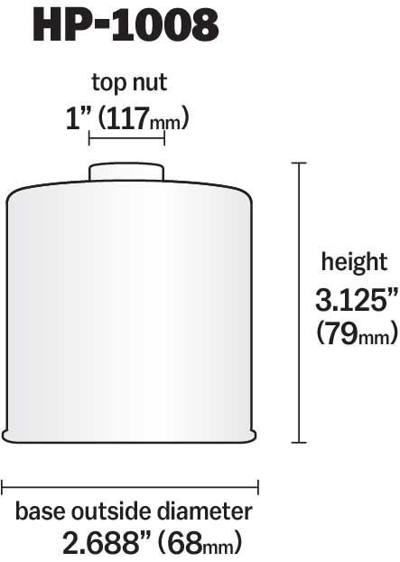 K&N HP-1008 Oil Filter for Select Acura CSX, Acura EL, Acura ILX, Acura Integra, Acura MDX, Acura RDX, Acura RL, Acura RLX, Acura RSX, Acura TL, Acura TLX, Acura TSX, Acura ZDX, Alfa Romeo 147, Alfa Romeo 156, Alfa Romeo 4C, Chevrolet City Express,