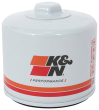 Load image into Gallery viewer, K&amp;N HP-1011 Oil Filter for Select Chevrolet Avalanche 2500, Chevrolet C3500HD, Chevrolet Express 3500, Chevrolet K2500, Chevrolet K2500 Suburban, Chevrolet K3500, Chevrolet Nova, Chevrolet R20, Chevrolet R30, Chevrolet Silverado HD, Chevrolet Silverado