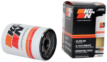 Load image into Gallery viewer, K&amp;N HP-1014 Oil Filter for Select Ford Thunderbird, Jaguar S-Type, Jaguar Super V8, Jaguar Vanden Plas, Jaguar XF, Jaguar XJ8, Jaguar XJR, Jaguar XK, Jaguar XK8, Jaguar XKR, Land Rover LR3, Land Rover Range Rover, Land Rover Range Rover Sport, Lincoln LS