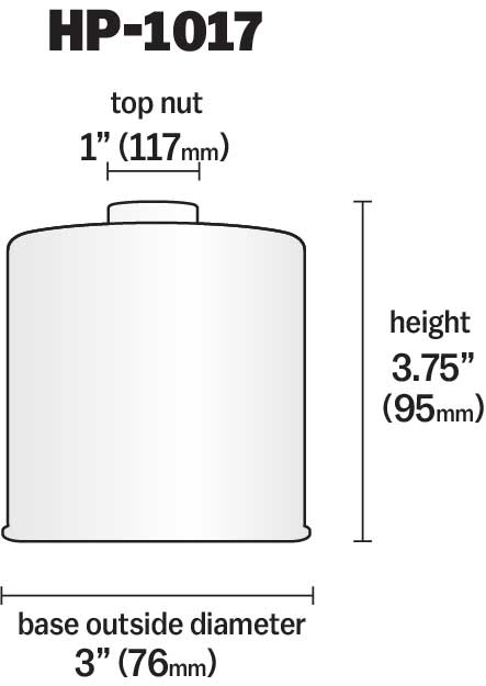 K&N HP-1017 Oil Filter for Select Alfa Romeo Giulia, Alfa Romeo Stelvio, Alfa Romeo Tonale, Buick Allure, Buick Enclave, Buick Encore, Buick LaCrosse, Buick Rainier, Cadillac CTS, Cadillac Escalade, Cadillac Escalade ESV, Cadillac Escalade EXT, Cadillac