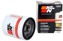 Load image into Gallery viewer, K&amp;N HP-1020 Oil Filter for Select Buick Encore, Buick Encore GX, Buick Envision, Buick Envista, Buick LaCrosse, Buick Regal, Buick Regal Sportback, Buick Regal TourX, Cadillac ATS, Cadillac CT5, Cadillac CT6, Cadillac CTS, Chevrolet Blazer, Chevrolet