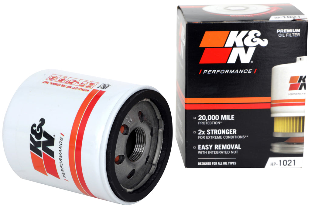 K&N HP-1021 Oil Filter for Select Buick Enclave, Buick Encore GX, Buick Envision, Cadillac CT4, Cadillac CT5, Cadillac CT6, Cadillac Escalade, Cadillac Escalade ESV, Cadillac XT4, Cadillac XT5, Cadillac XT6, Chevrolet Blazer, Chevrolet Colorado,