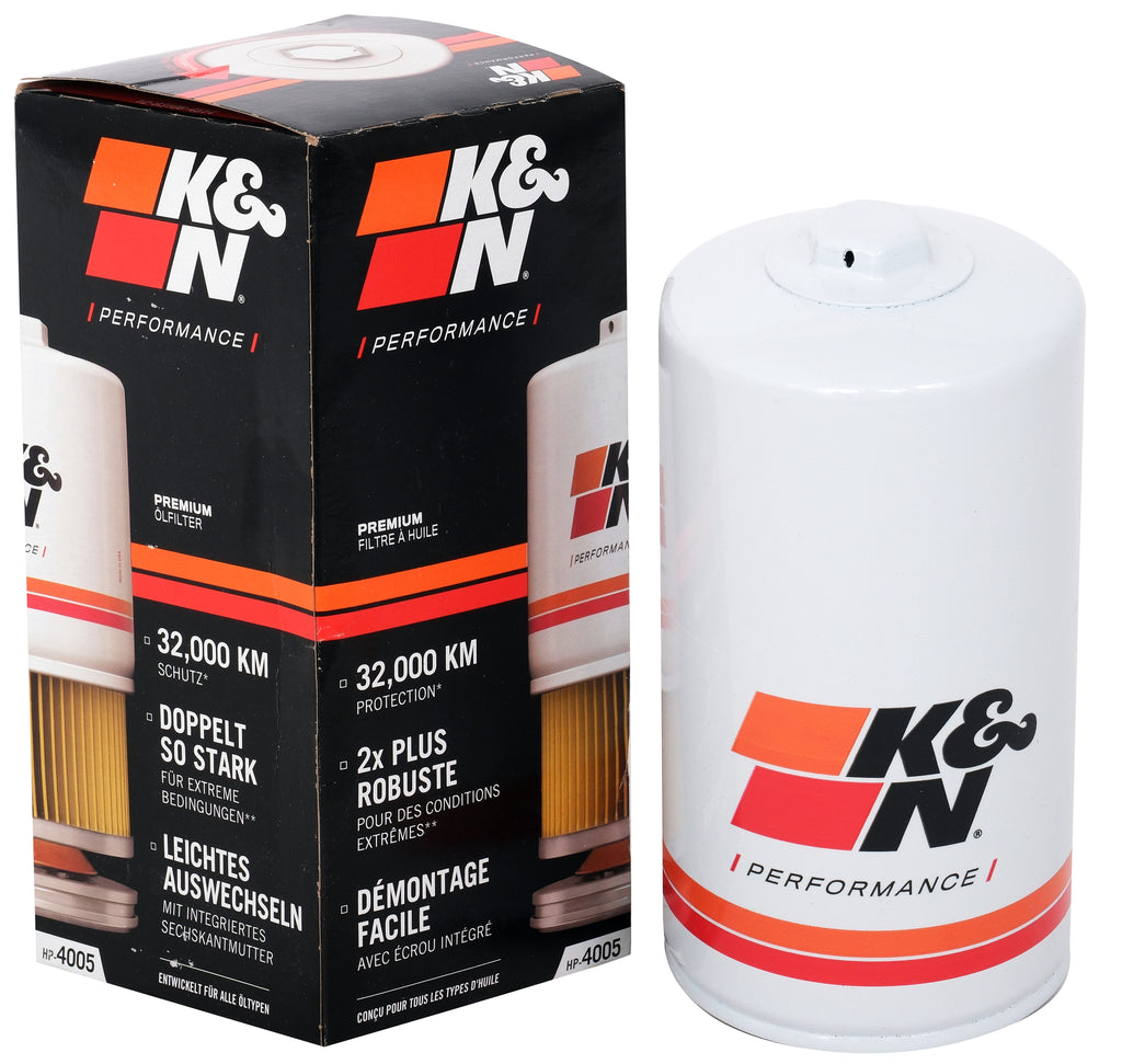 K&N HP-4005 Oil Filter for Select Ford F-250 Super Duty, Ford F-350 Super Duty, Ford F-450 Super Duty, Ford F-550 Super Duty, Ford F-650, Ford F-750