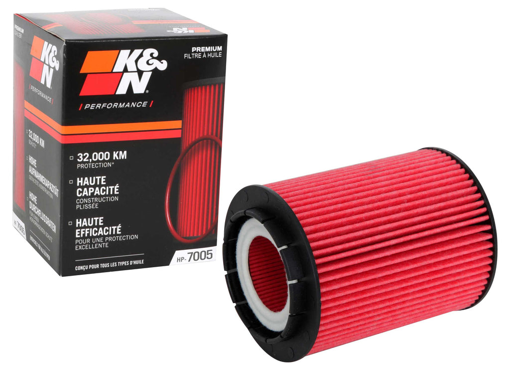 K&N HP-7005 Oil Filter for Select Audi A8 Quattro, Audi Q7, Audi S8, Porsche Cayenne, Volkswagen Corrado, Volkswagen EuroVan, Volkswagen Golf, Volkswagen Jetta, Volkswagen Passat, Volkswagen Touareg